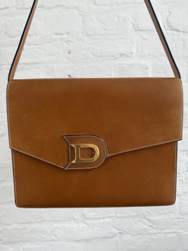 Vintage Crossbody Cognac - Afbeelding 2