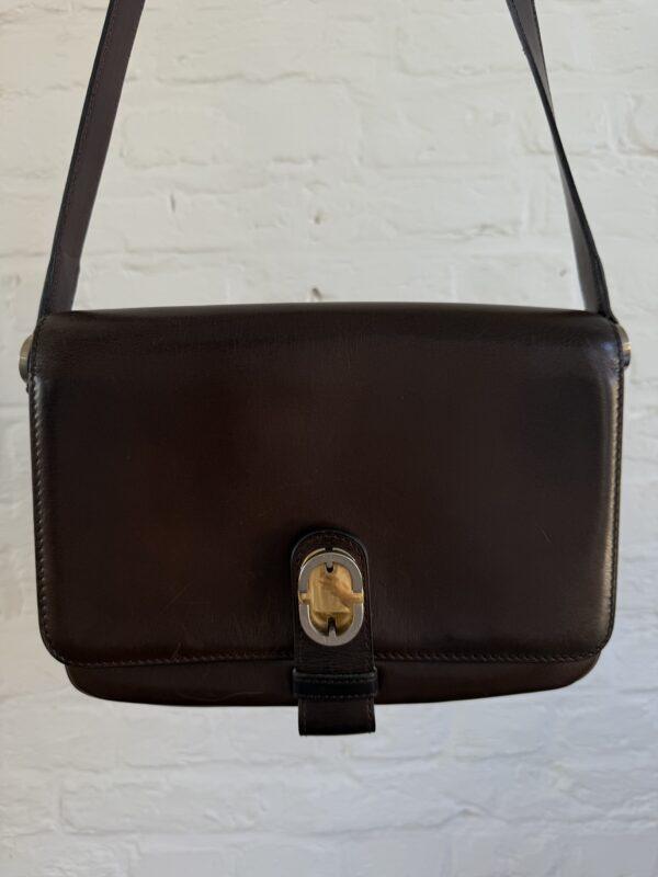 Crossbody in marron box calf - Afbeelding 2