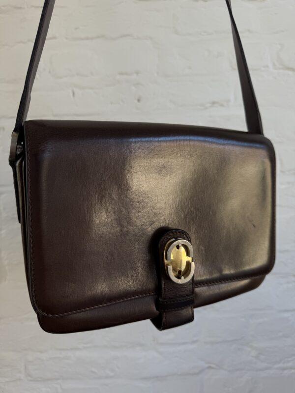 Crossbody in marron box calf - Afbeelding 4