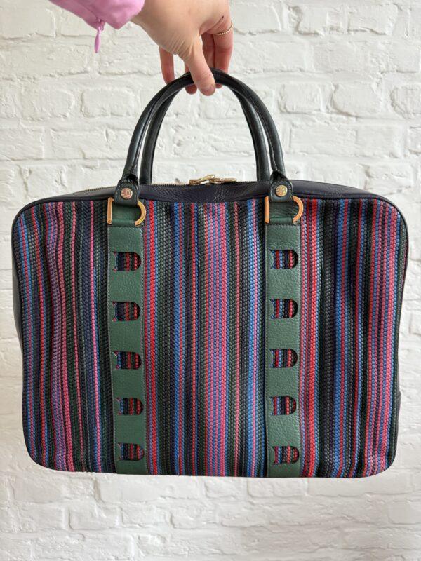 Laptoptas in toile de cuir - Afbeelding 3