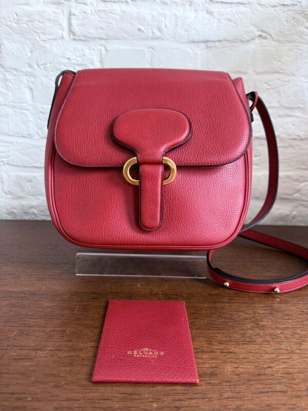 Vintage crossbody in rood