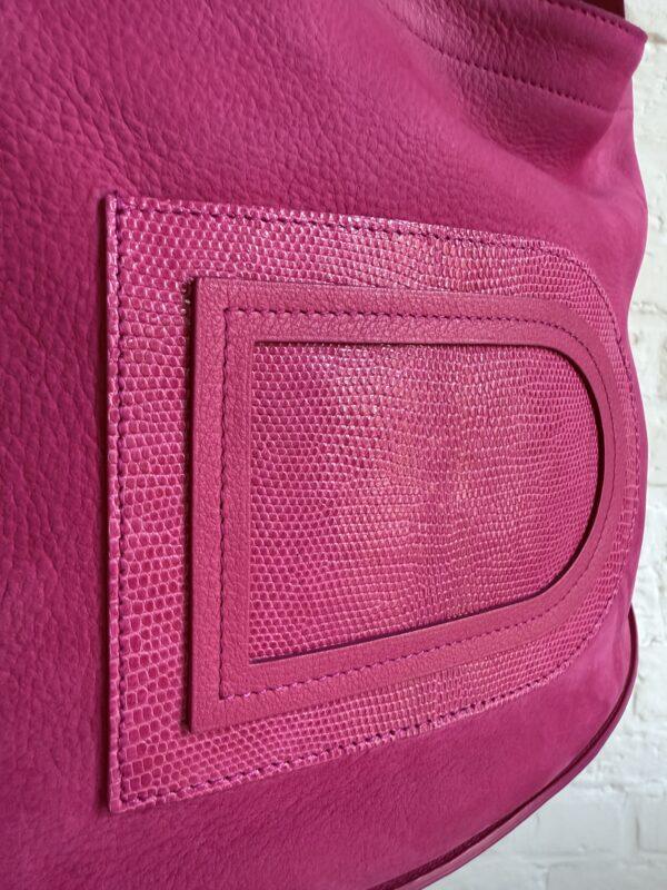 Le Pin Baudrier Santiag Lézard Brillant Rose Indien - Afbeelding 7