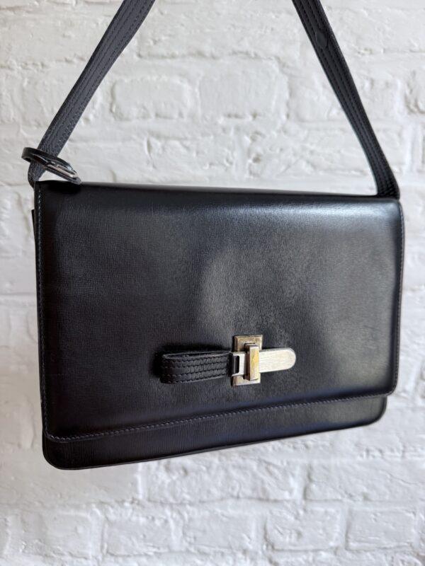 Crossbody in zwarte Boxcalf