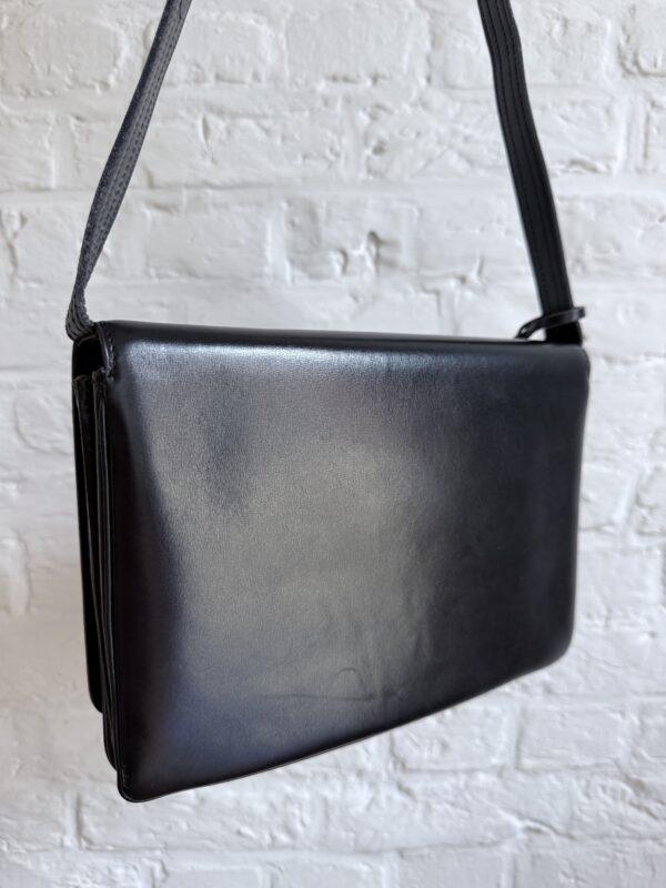Crossbody in zwarte Boxcalf - Afbeelding 11