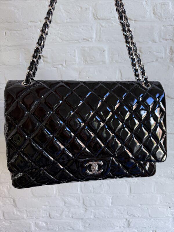 Chanel XL Patent Flap Bag - Afbeelding 4