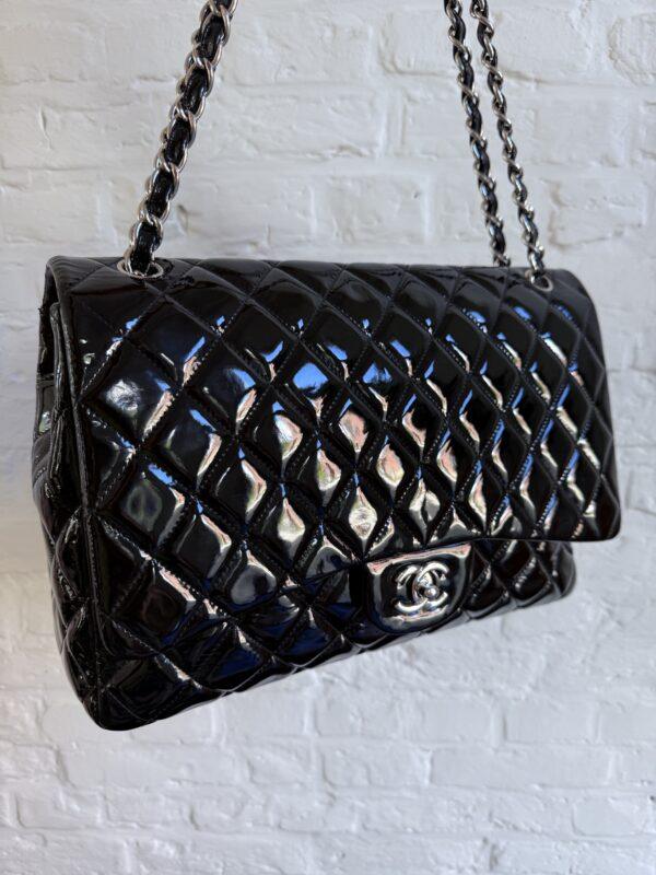 Chanel XL Patent Flap Bag - Afbeelding 6