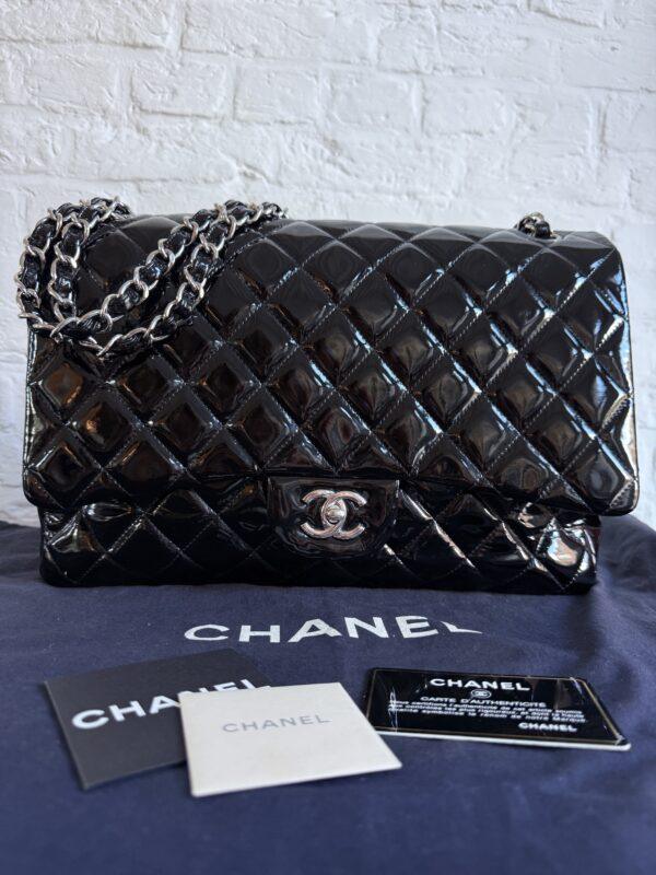 Chanel XL Patent Flap Bag - Afbeelding 2