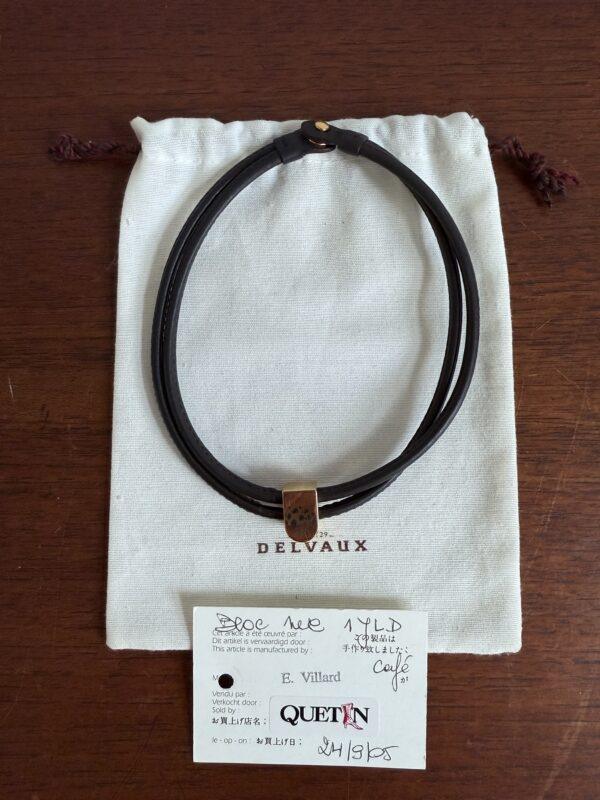 Lederen choker Delvaux - Afbeelding 2