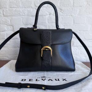 Brillant MM Autruche/Jumping Calf Noir