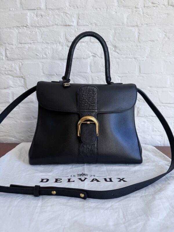 Brillant MM Autruche/Jumping Calf Noir