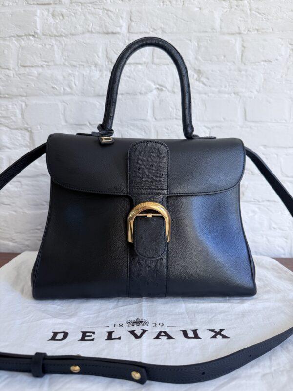 Brillant MM Autruche/Jumping Calf Noir - Afbeelding 5