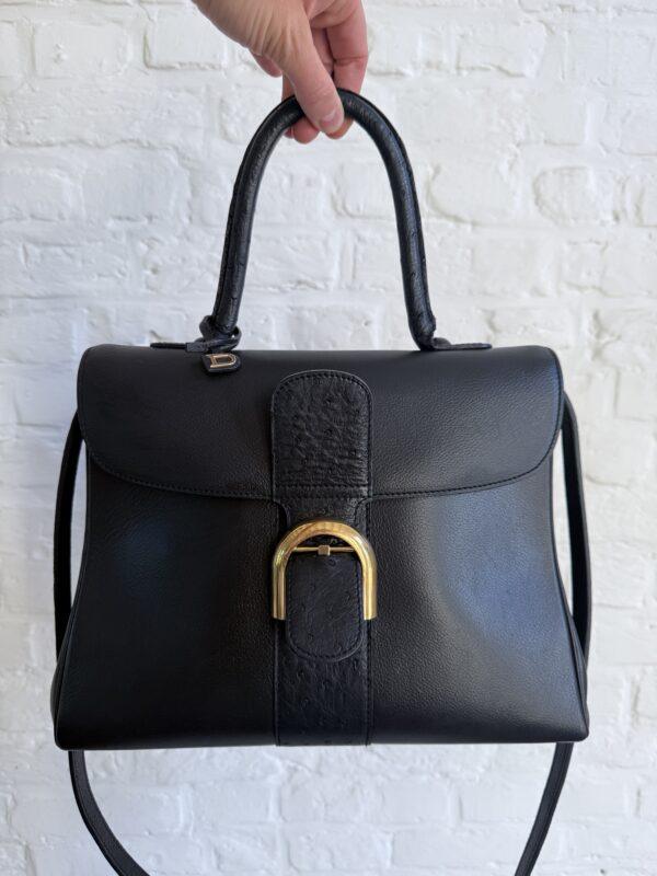 Brillant MM Autruche/Jumping Calf Noir - Afbeelding 10