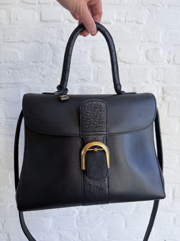 Brillant MM Autruche/Jumping Calf Noir - Afbeelding 2