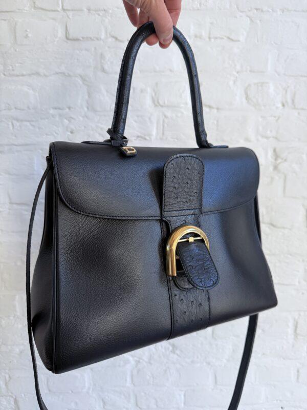 Brillant MM Autruche/Jumping Calf Noir - Afbeelding 11