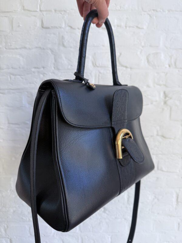 Brillant MM Autruche/Jumping Calf Noir - Afbeelding 12