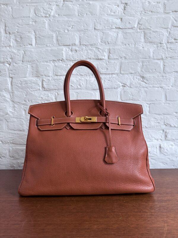 Hermes Birkin Barenia 35 GHW - Afbeelding 11