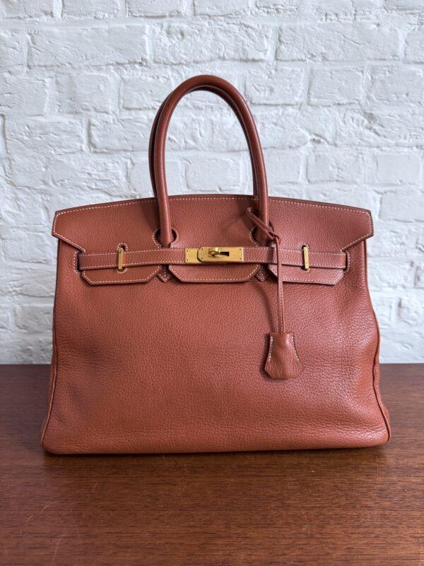 Hermes Birkin Barenia 35 GHW - Afbeelding 12