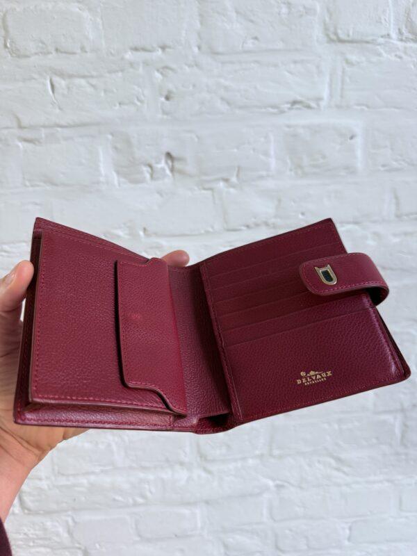 Vintage portefeuille in Rosso