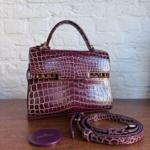 Tempête Mini Porosus Crocodile Prune - Goud