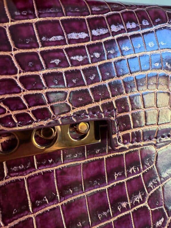 Tempête Mini Porosus Crocodile Prune - Goud - Afbeelding 9