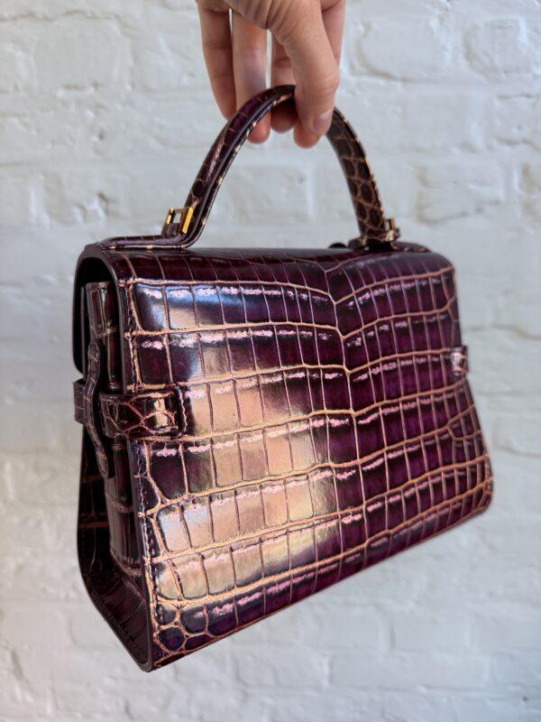 Tempête Mini Porosus Crocodile Prune - Goud - Afbeelding 20