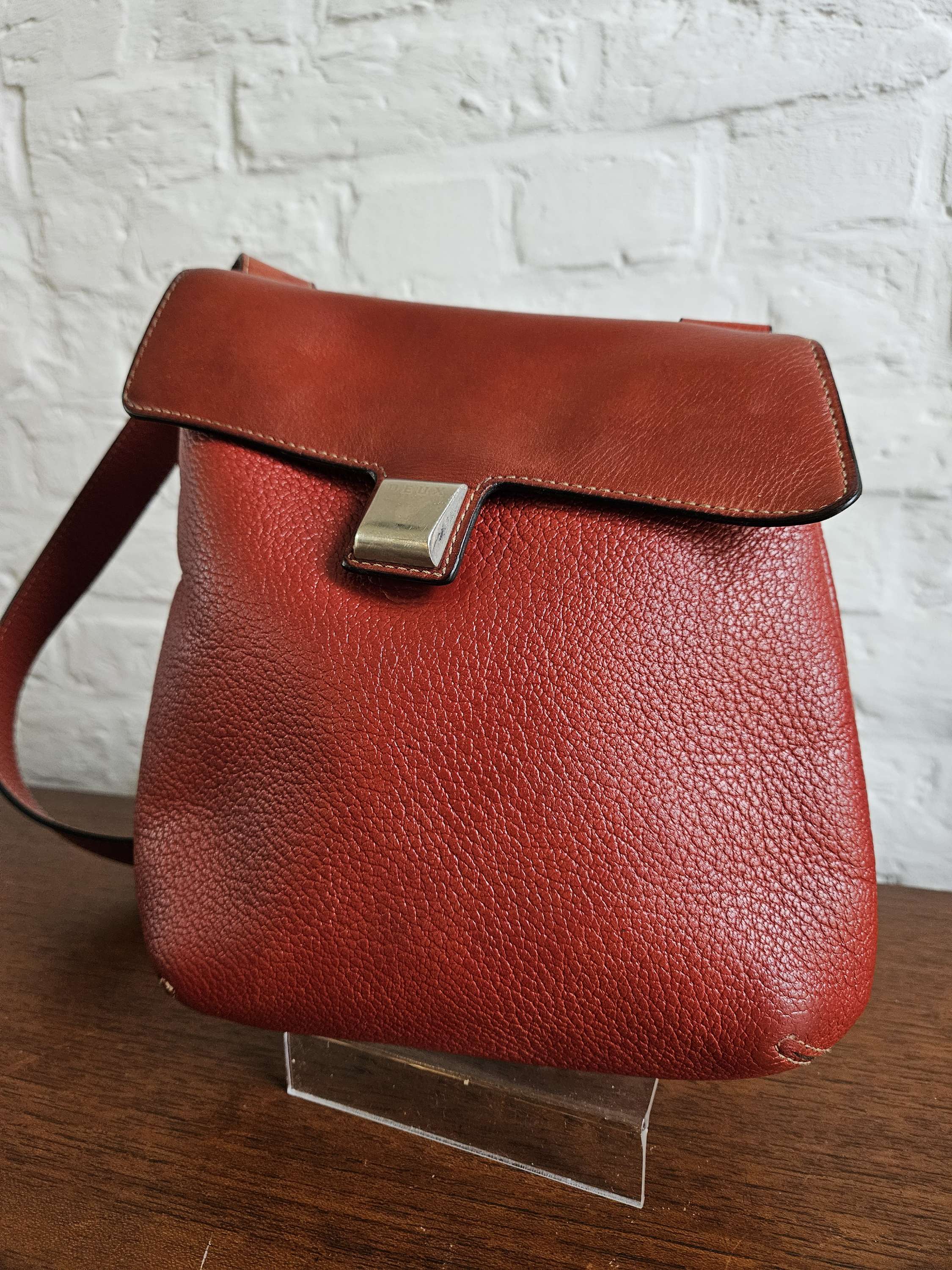 Deux crossbody in brique