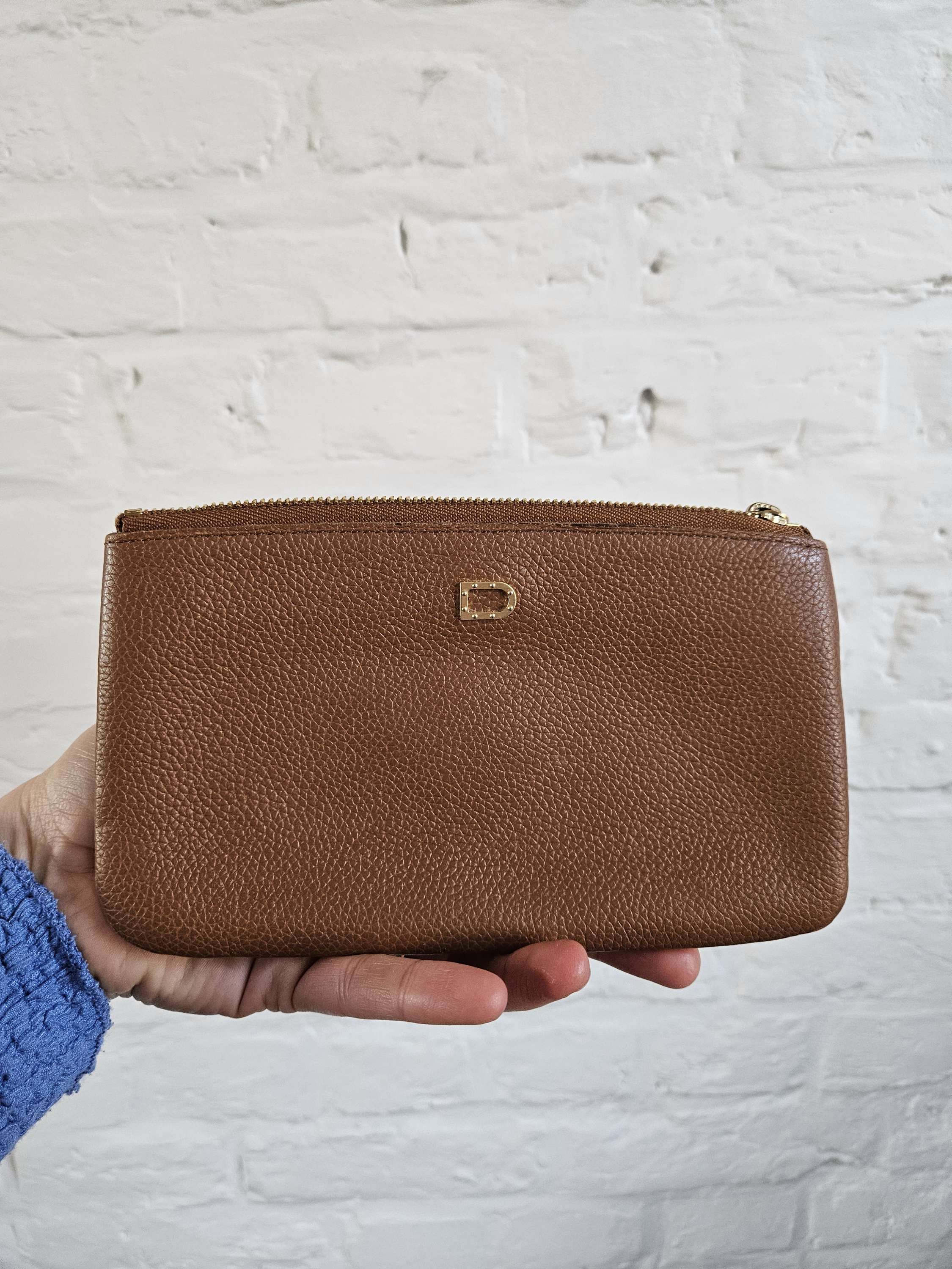 Pochette in cognac jumping calf